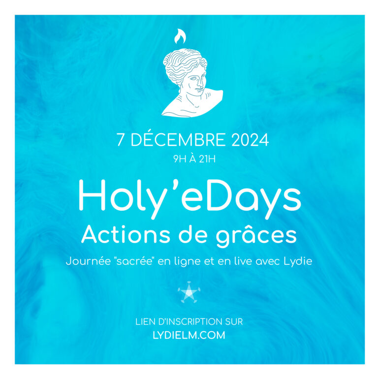 Holy'eDay de décembre 2024 - Actions de Grâces