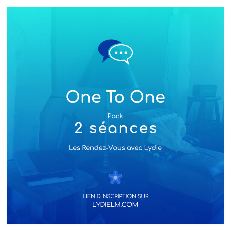 Pack de 2 séances avec Lydie en One to One